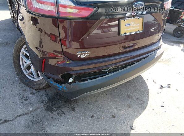 2FMPK4J94PBA03386 2023 FORD EDGE Burgundy Vista interior trasera