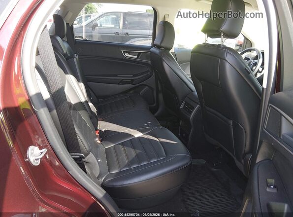 2FMPK4J94PBA03386 2023 FORD EDGE Burgundy Vista de la etiqueta del VIN