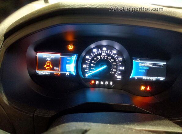 2FMPK4J94PBA54774 2023 FORD EDGE Silver Instrument cluster view