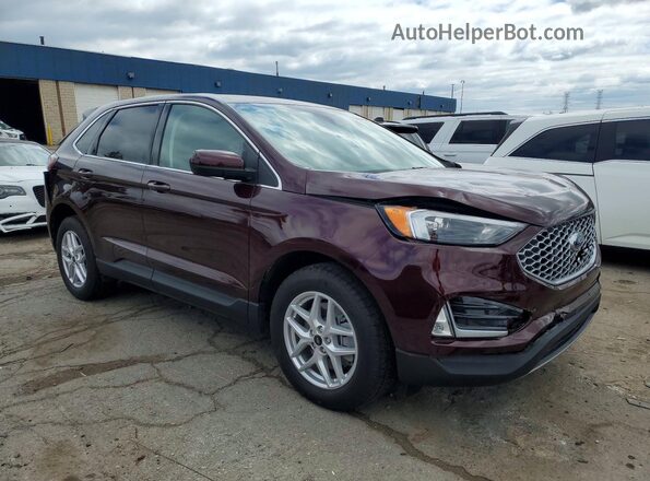 2FMPK4J94RBA05724 2024 FORD EDGE Maroon Delantero derecho