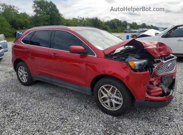 2FMPK4J94RBA33989 2024 FORD EDGE Красный Передняя правая четверть