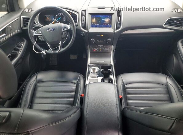 2FMPK4J95KBB49708 2019 FORD EDGE Gray Widok deski rozdzielczej