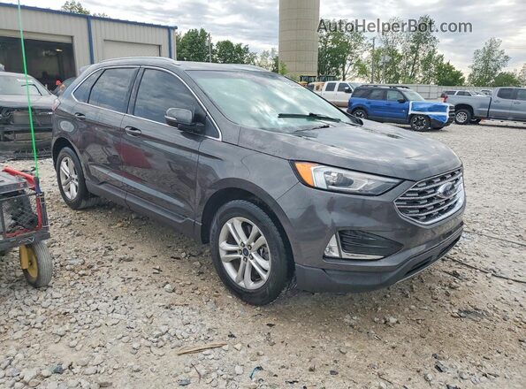2FMPK4J95KBB49708 2019 FORD EDGE Gray Przód prawy