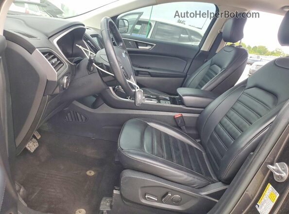 2FMPK4J95KBB49708 2019 FORD EDGE Gray Widok wnętrza z przodu