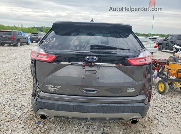 2FMPK4J95KBB49708 2019 FORD EDGE Gray Widok z tyłu