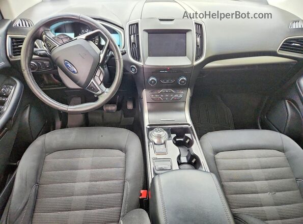 2FMPK4J95KBB57727 2019 FORD EDGE Blue Dashboard view