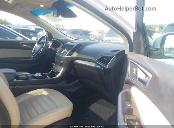 2FMPK4J95KBB92915 2019 FORD EDGE White წინა სალონის ხედი