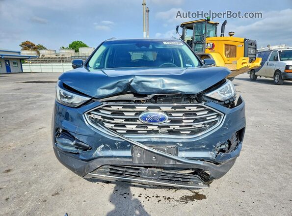 2FMPK4J95KBC25007 2019 FORD EDGE Синий Вид спереди