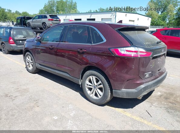 2FMPK4J95LBA10213 2020 FORD EDGE Maroon უკანა მარცხენა