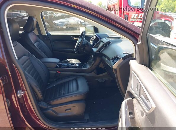 2FMPK4J95LBA10213 2020 FORD EDGE Maroon წინა სალონის ხედი