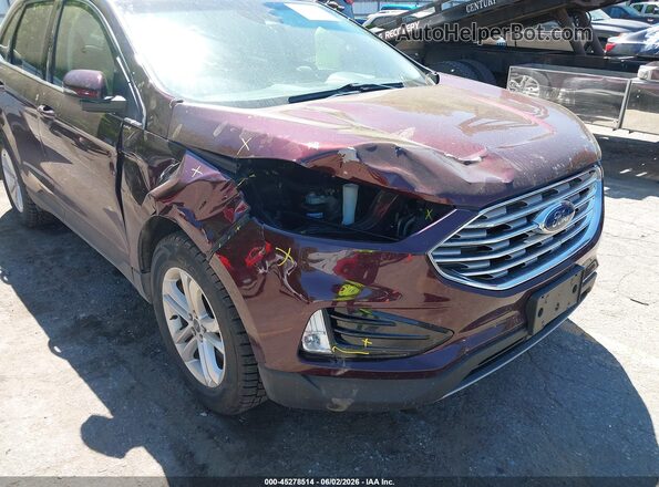2FMPK4J95LBA10213 2020 FORD EDGE Maroon წინა ხედი