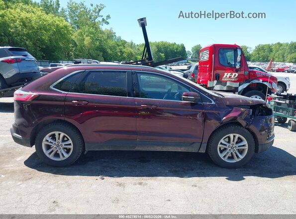 2FMPK4J95LBA10213 2020 FORD EDGE Maroon უკანა სალონის ხედი
