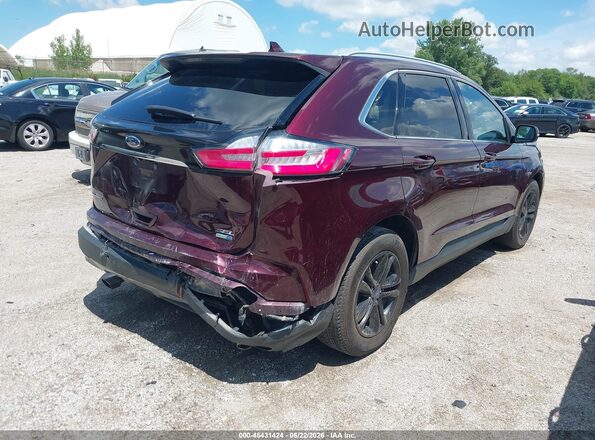 2FMPK4J95LBA46404 2020 FORD EDGE Burgundy Trasero derecho