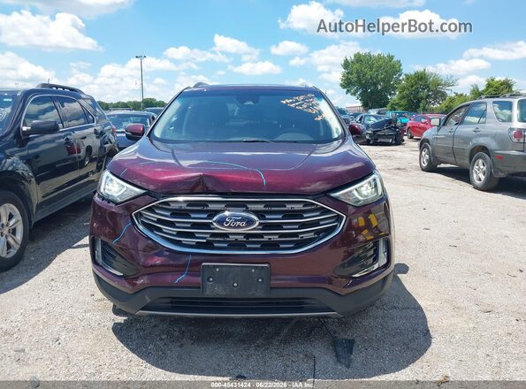 2FMPK4J95LBA46404 2020 FORD EDGE Burgundy Vista del cuadro de instrumentos