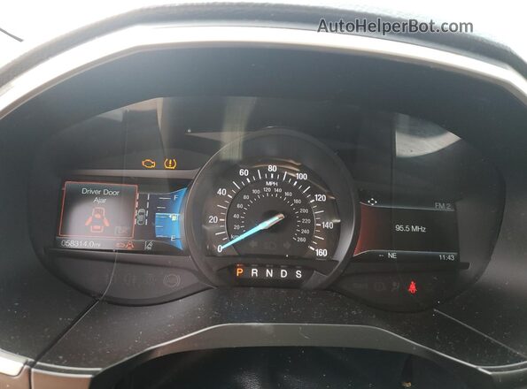 2FMPK4J95LBA75529 2020 FORD EDGE Blue ხელსაწყოთა პანელის ხედი