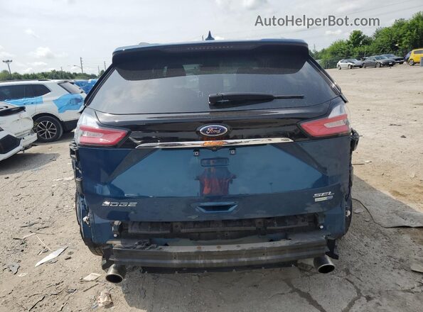 2FMPK4J95LBA75529 2020 FORD EDGE Blue უკანა ხედი