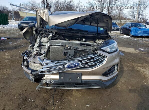 2FMPK4J95LBB08660 2020 FORD EDGE Beige Вид спереду