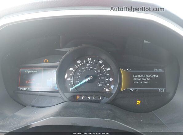 2FMPK4J95LBB57437 2020 FORD EDGE Red Widok tylnych siedzeń