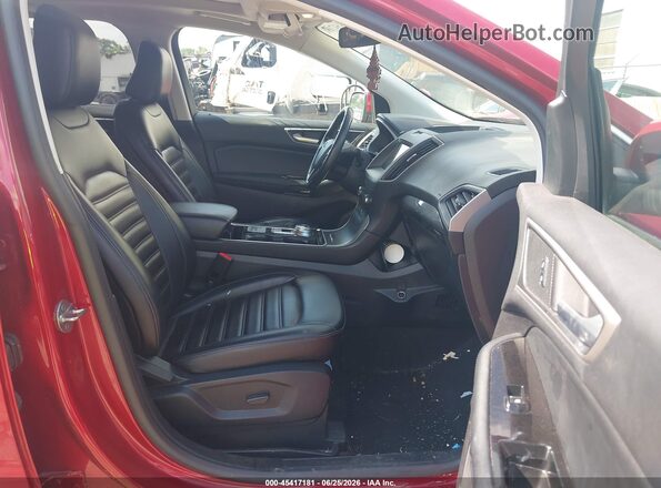 2FMPK4J95LBB57437 2020 FORD EDGE Red Widok wnętrza z przodu