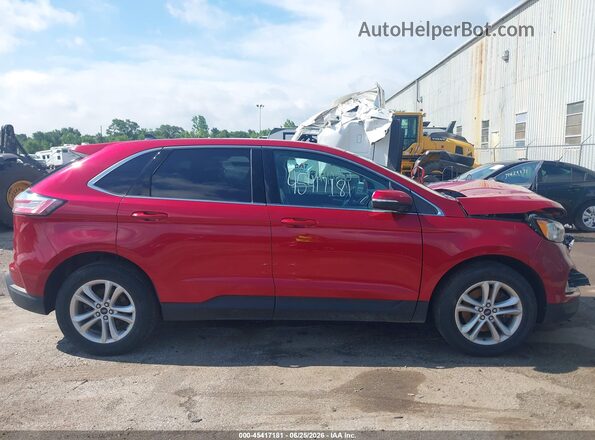 2FMPK4J95LBB57437 2020 FORD EDGE Red Widok wnętrza z tyłu