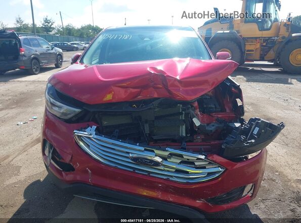 2FMPK4J95LBB57437 2020 FORD EDGE Red Widok zestawu wskaźników