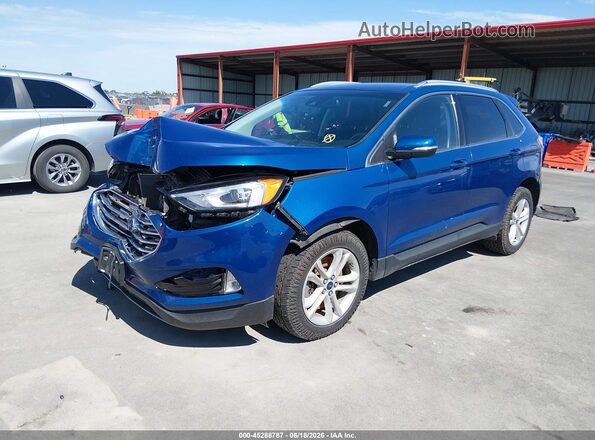 2FMPK4J95LBB57762 2020 FORD EDGE Blue Przód lewy