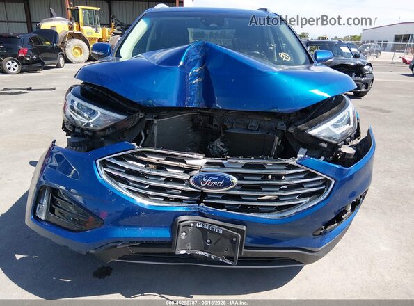 2FMPK4J95LBB57762 2020 FORD EDGE Blue Widok z przodu