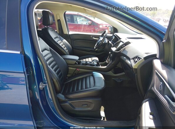 2FMPK4J95LBB57762 2020 FORD EDGE Blue Widok wnętrza z przodu