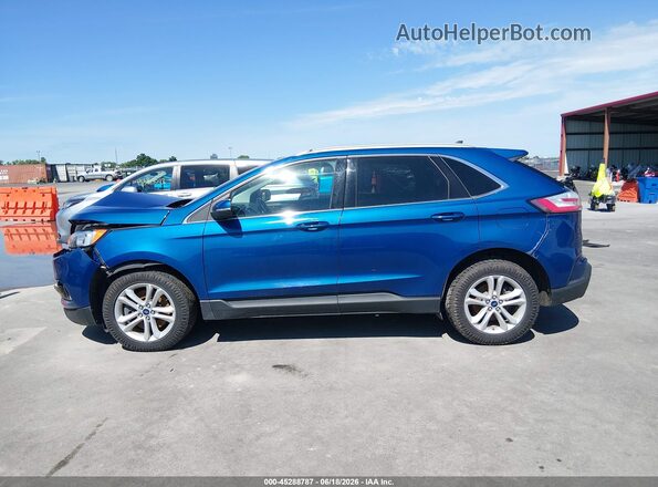 2FMPK4J95LBB57762 2020 FORD EDGE Blue Widok wnętrza 360 stopni