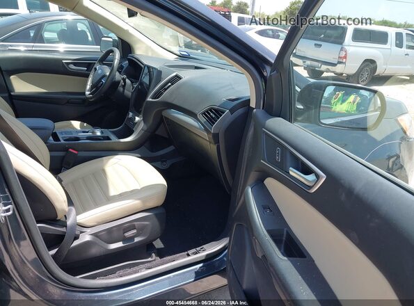 2FMPK4J95NBA18542 2022 FORD EDGE Black Widok wnętrza z przodu