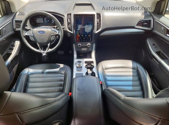 2FMPK4J95NBA44588 2022 FORD EDGE Silver Առջևի վահանակի տեսք
