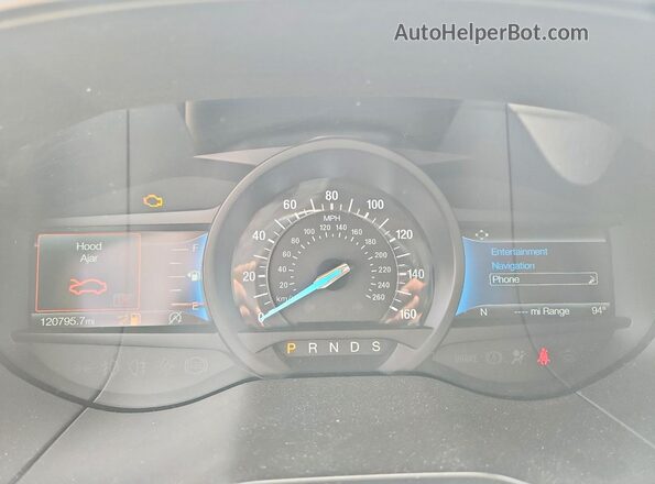2FMPK4J95NBA44588 2022 FORD EDGE Silver Սարքավորումների վահանակի տեսք
