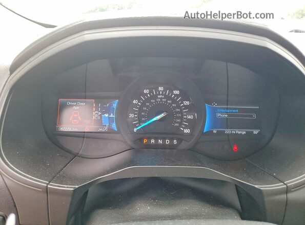 2FMPK4J95RBA95918 2024 FORD EDGE Black Вид щитка приладів