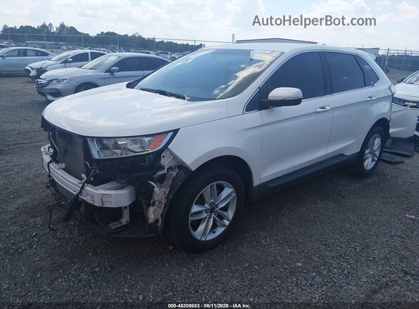 2FMPK4J96GBC29560 2016 FORD EDGE White Vista tres cuartos delantera izquierda