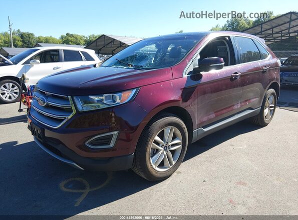 2FMPK4J96HBB43991 2017 FORD EDGE Maroon 