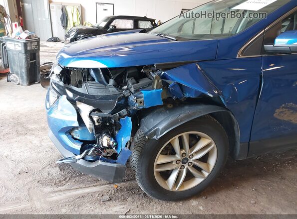 2FMPK4J96JBC06206 2018 FORD EDGE Blue წინა ხედი
