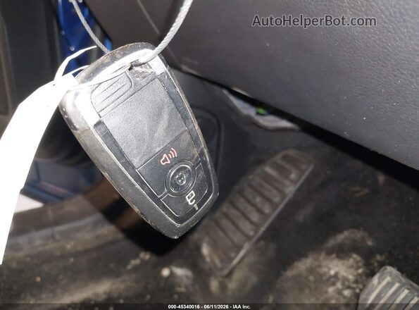 2FMPK4J96JBC06206 2018 FORD EDGE Blue წინა პანელის ხედი