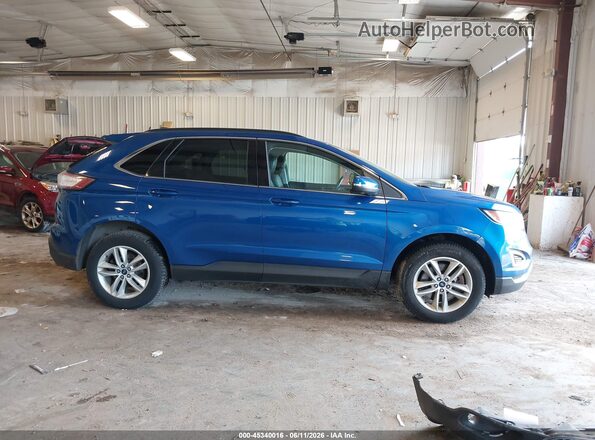 2FMPK4J96JBC06206 2018 FORD EDGE Blue უკანა სალონის ხედი