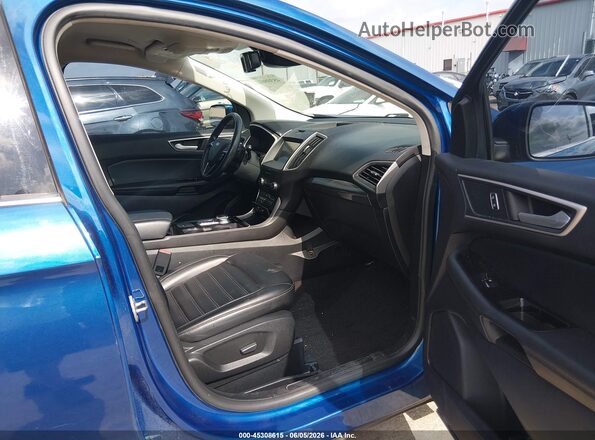 2FMPK4J96LBA18708 2020 FORD EDGE Blue Widok wnętrza z przodu