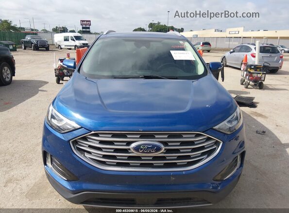 2FMPK4J96LBA18708 2020 FORD EDGE Blue Widok zestawu wskaźników
