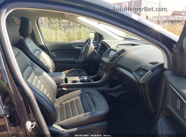 2FMPK4J96LBB51436 2020 FORD EDGE Black Вид салону спереду