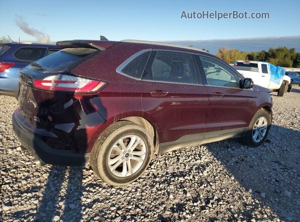 2FMPK4J96LBB55552 2020 FORD EDGE Burgundy Trasero derecho