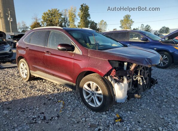 2FMPK4J96LBB55552 2020 FORD EDGE Burgundy Delantero derecho