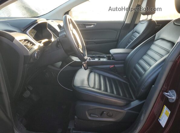 2FMPK4J96LBB55552 2020 FORD EDGE Burgundy Vista interior delantera