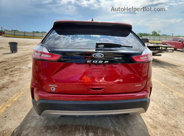 2FMPK4J96MBA06432 2021 FORD EDGE Red Вид ззаду