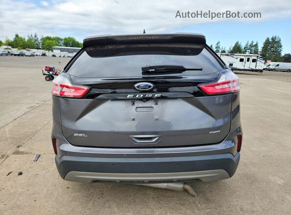 2FMPK4J96NBA41165 2022 FORD EDGE Gray Вид ззаду