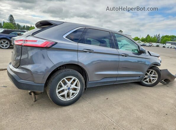 2FMPK4J96NBA41165 2022 FORD EDGE Gray Задня права чверть