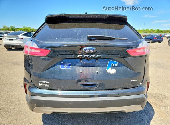 2FMPK4J96NBA89992 2022 FORD EDGE Blue Rear view