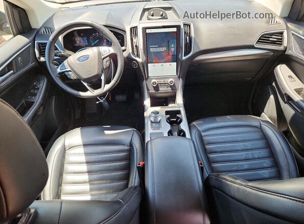 2FMPK4J96NBA89992 2022 FORD EDGE Blue Dashboard view
