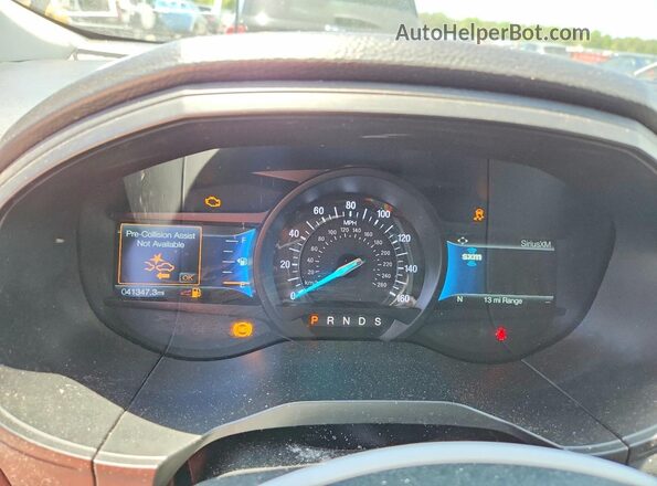 2FMPK4J96NBA89992 2022 FORD EDGE Blue Instrument cluster view